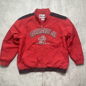 RARE Vtg Dale Earnhardt Jr XXL Embroidered Red Jacket Budweiser Chase Authentic‎